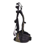 Stone Glacier Xcurve Frame, Ranger colour, side profile showing frame curvature