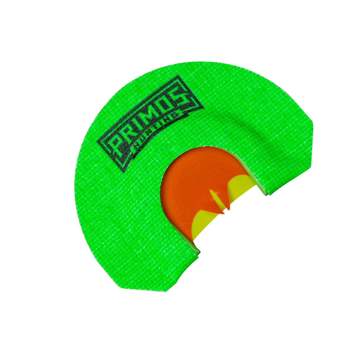 Primos The Lucy Hen House Series turkey mouth call with orange and yellow bat cut reeds