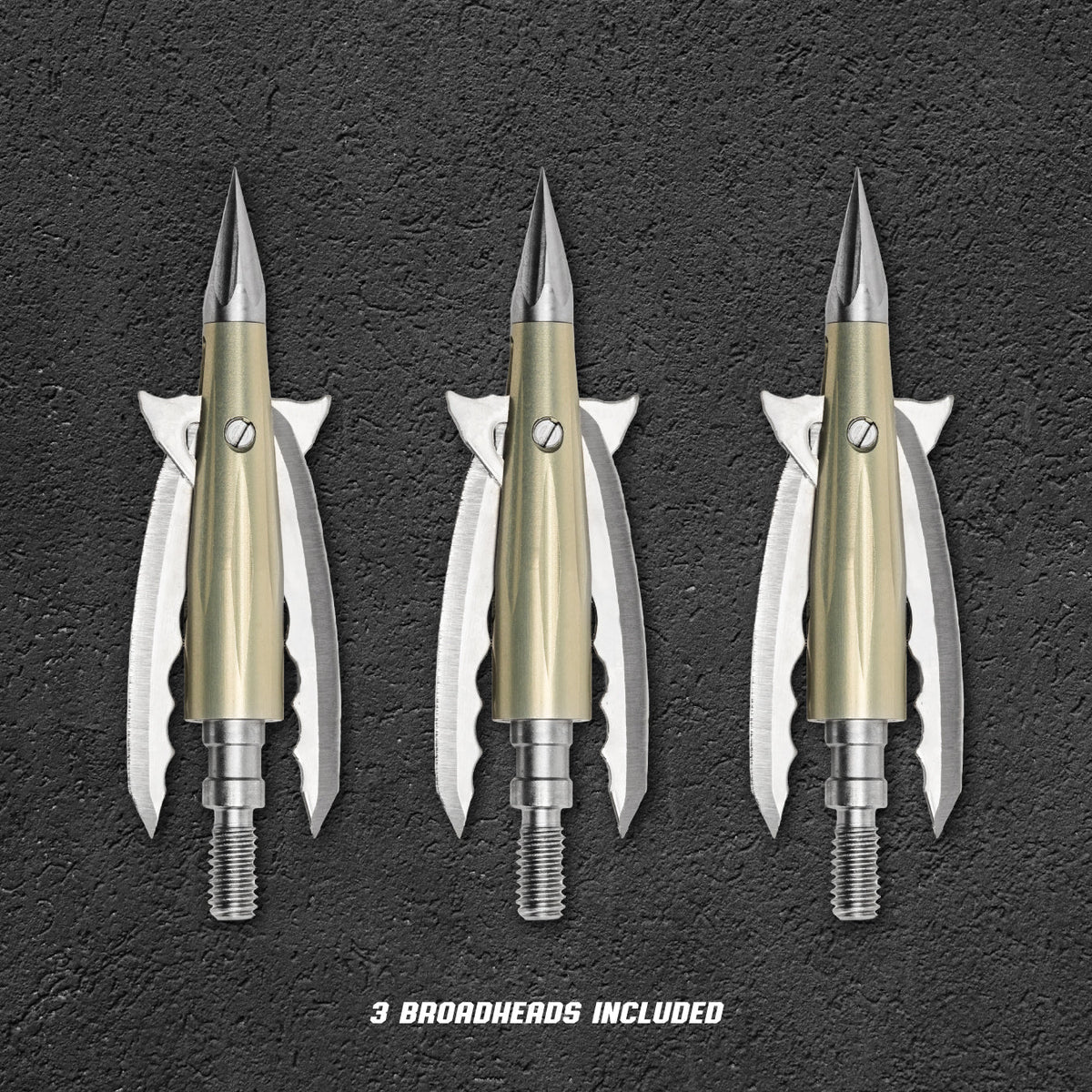 Beast Aluminum Broadheads 3 Pack, 125 grain, 2.3 in cut
