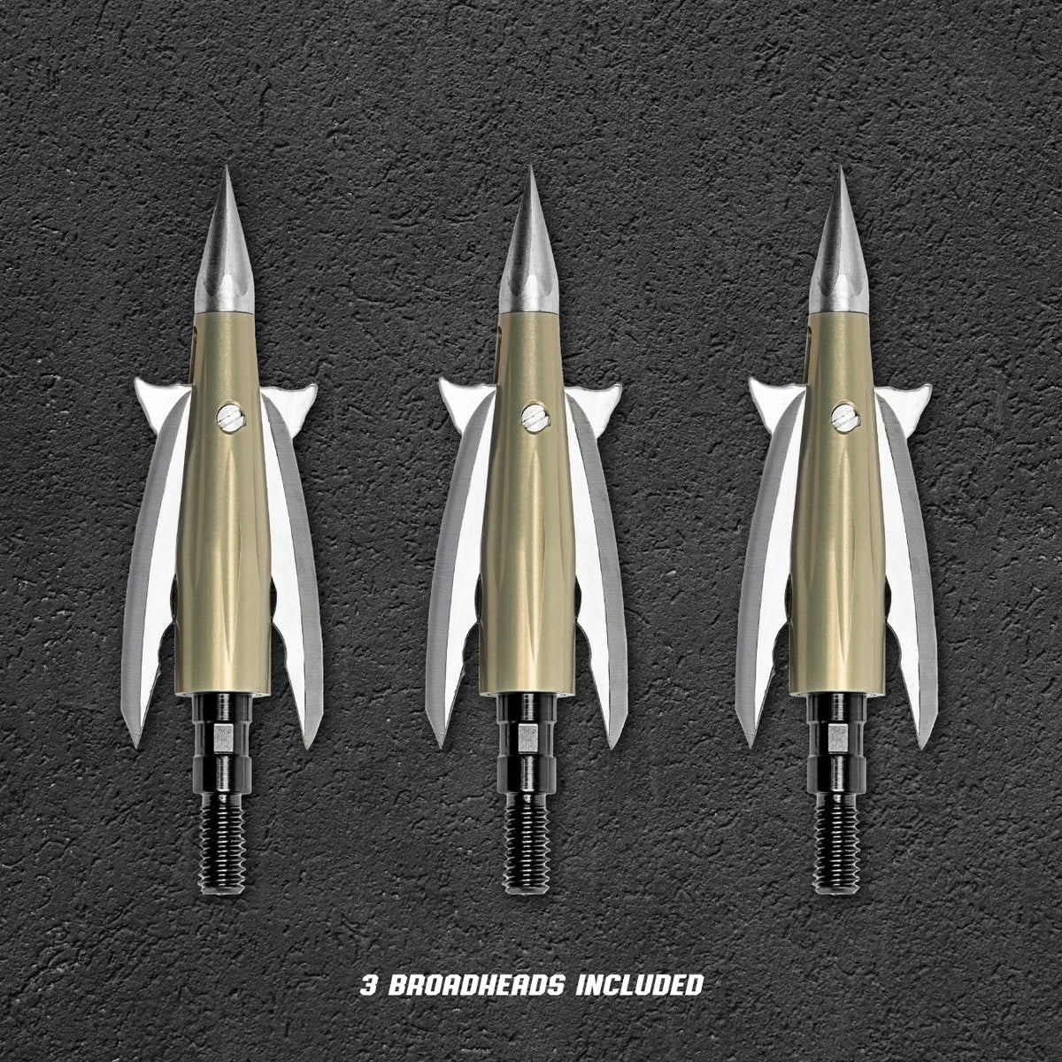 Beast Aluminum Broadheads 3 Pack, 100 grain, 2.0 in cut