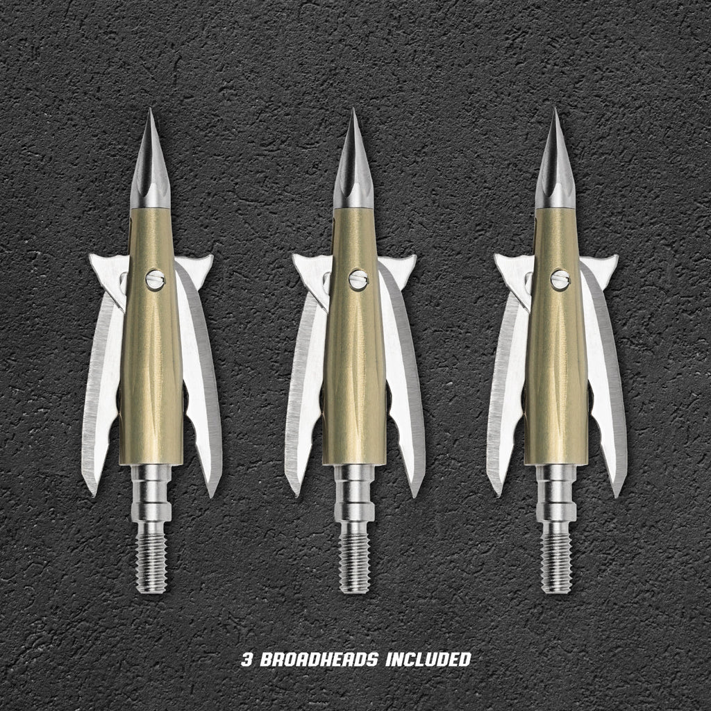 Beast Aluminum Broadheads 3 Pack, 125 grain, 2.0 in cut