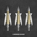 Beast Aluminum Broadheads 3 Pack, 125 grain, 2.0 in cut