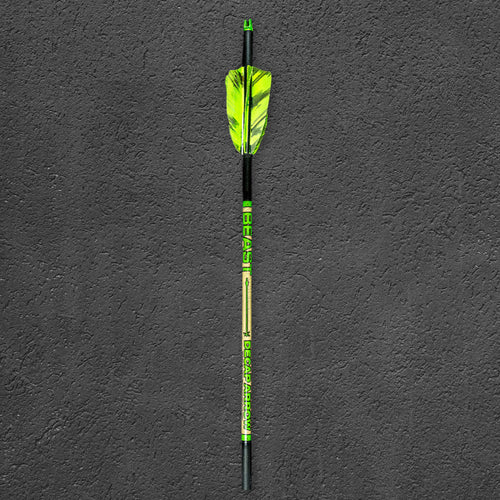 Beast Turkey Decapper Arrow, full arrow with hand-fletched feathers