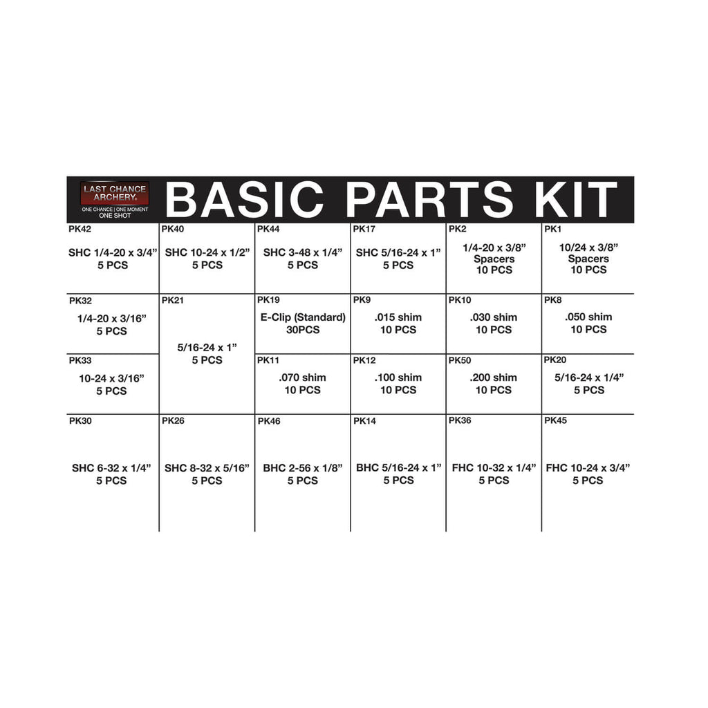 Last Chance Archery Pro Parts Kit, view 2
