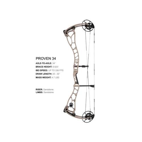 Bowtech Proven 34, Sandstone finish