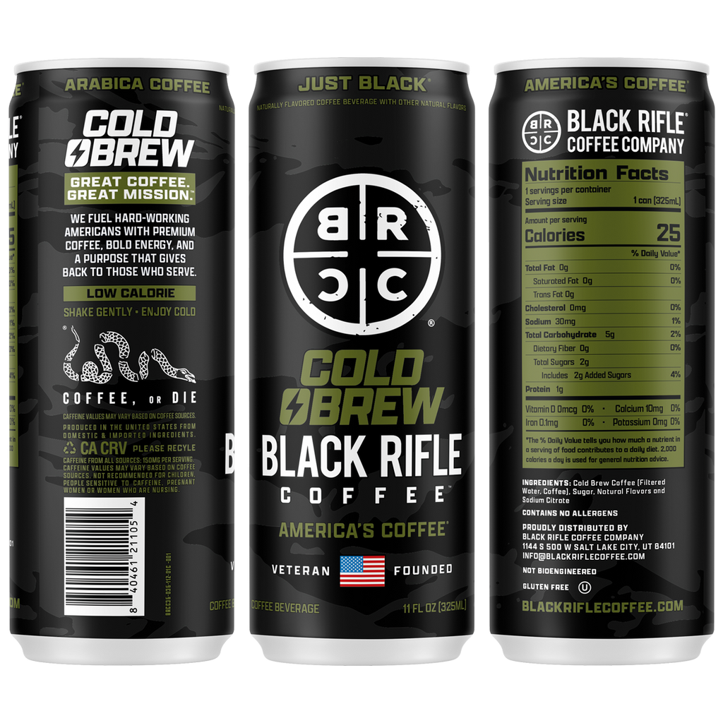 Black Rifle Coffee Cold Brew Coffee, 12-Pack