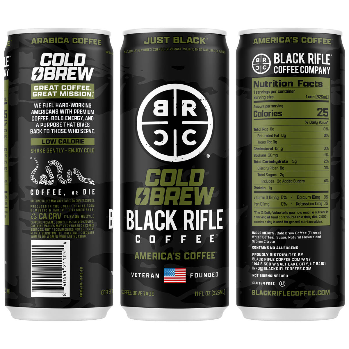 Black Rifle Coffee Cold Brew Coffee, 12-Pack