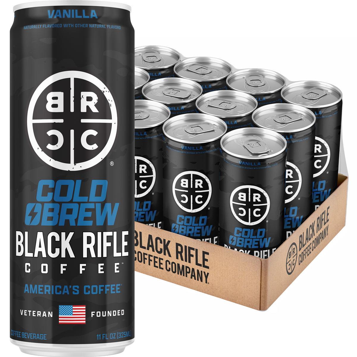 Black Rifle Coffee Cold Brew Coffee, 12-Pack