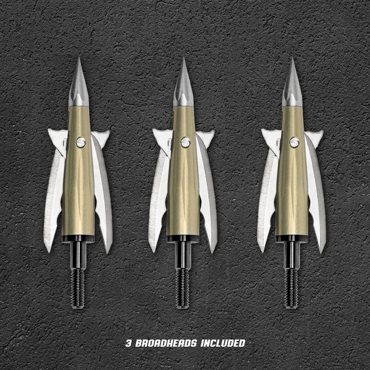 Beast Deep Six 2.0 in 100 grain broadheads, 3-pack contents