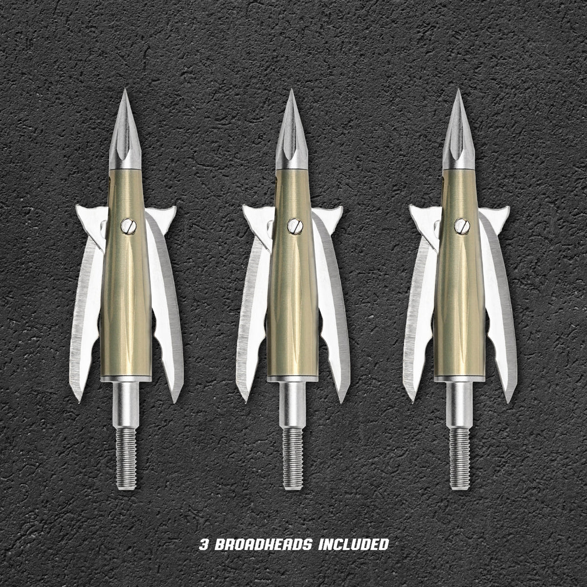 Beast Deep Six 2.0 in 125 grain broadheads, 3-pack contents