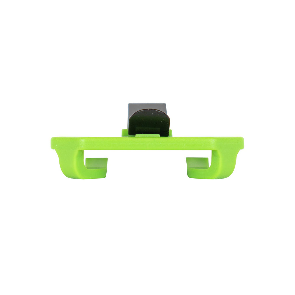 Front view of the Phelps diaphragm hat clip