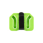 Top view of the Phelps diaphragm hat clip showing the metal tension clip