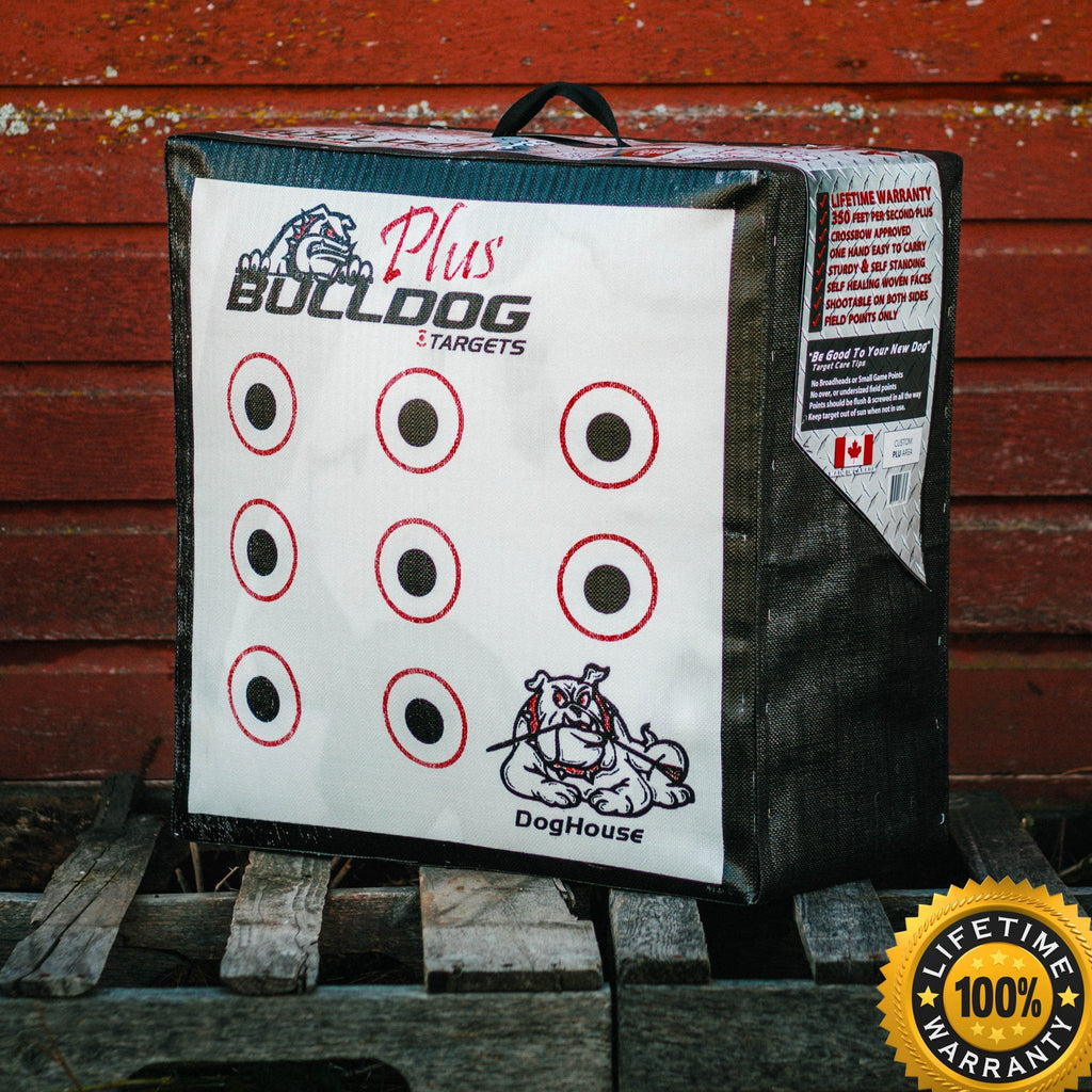 Doghouse XP archery target, front face
