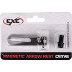 EXE Dime magnetic arrow rest in its retail blister pack with the mounting screw