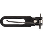 Reverse side of the EXE Dime magnetic recurve arrow rest showing the pivot and adjustment screw