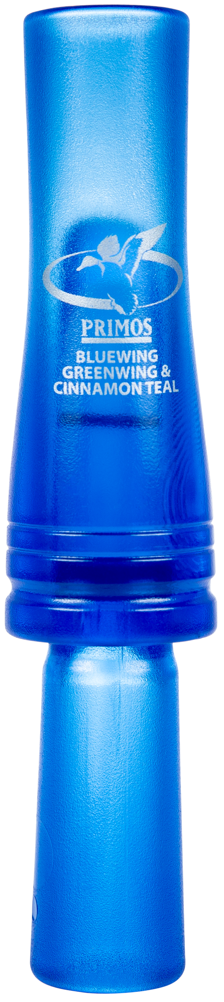 Primos Teal Duck Call in blue with duck logo
