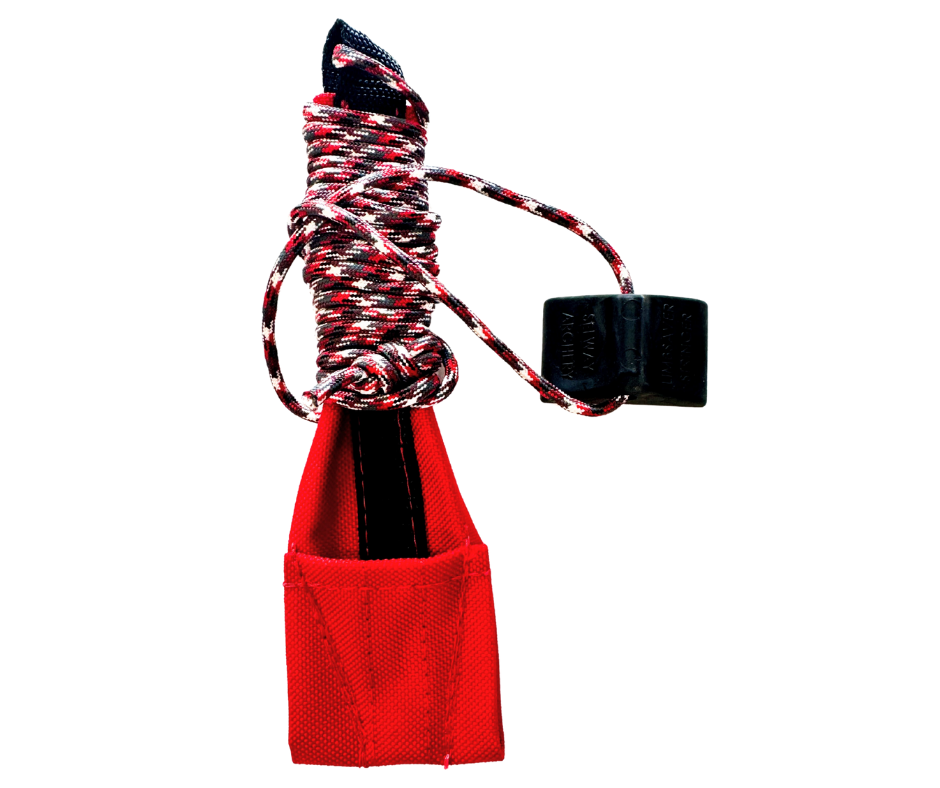 Selway recurve stringer showing the limb pocket and paracord