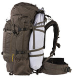 Browning Gannett 5500 pack loaded on its frame with a load strapped to the meat shelf