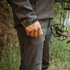 SKRE Hardscrabble Pants, Slate Grey in the field