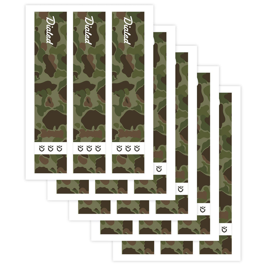 Dialed Archery Old School Camo Arrow Wraps