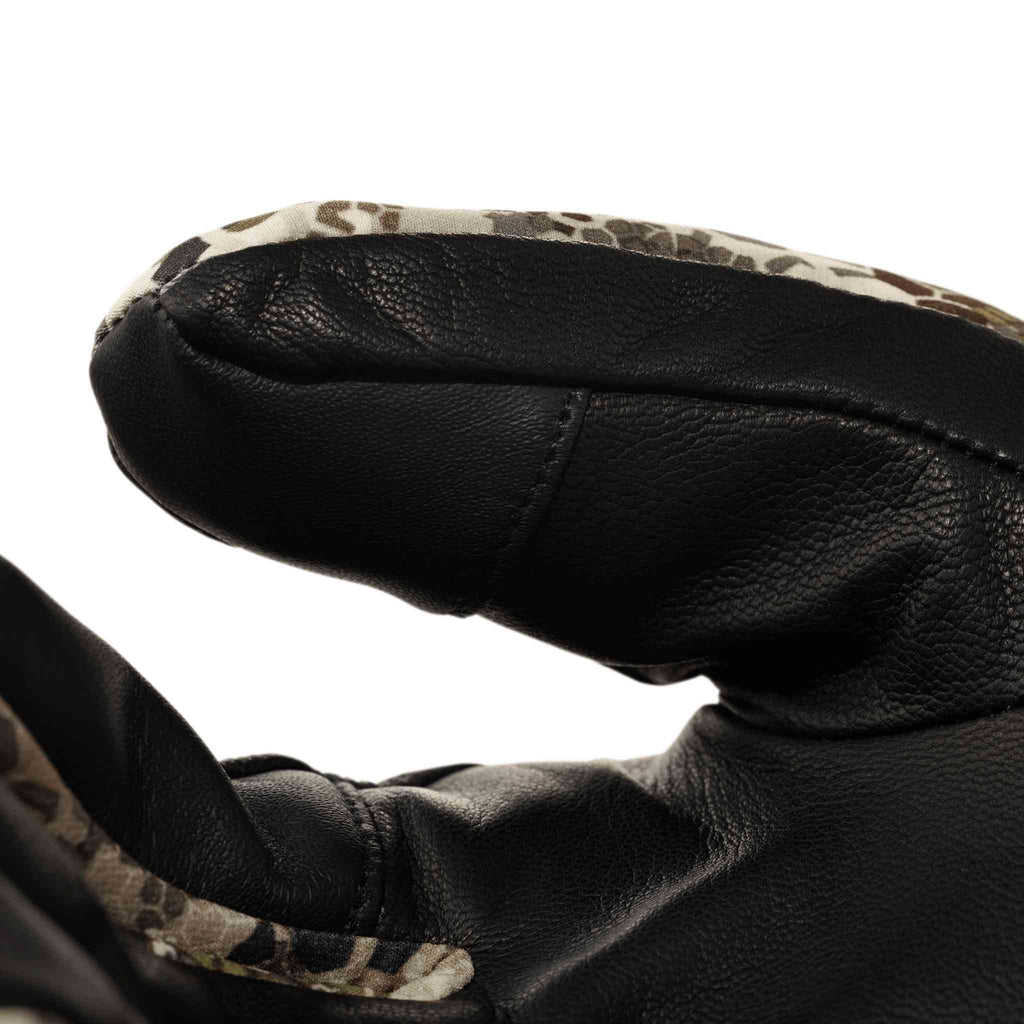 Side view of the leather palm on the Badlands Convection Glove