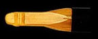 Beiter Hunter-Nock fitted to an arrow shaft, shown in orange