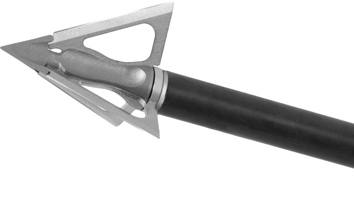G5 Striker V2 broadhead on arrow shaft