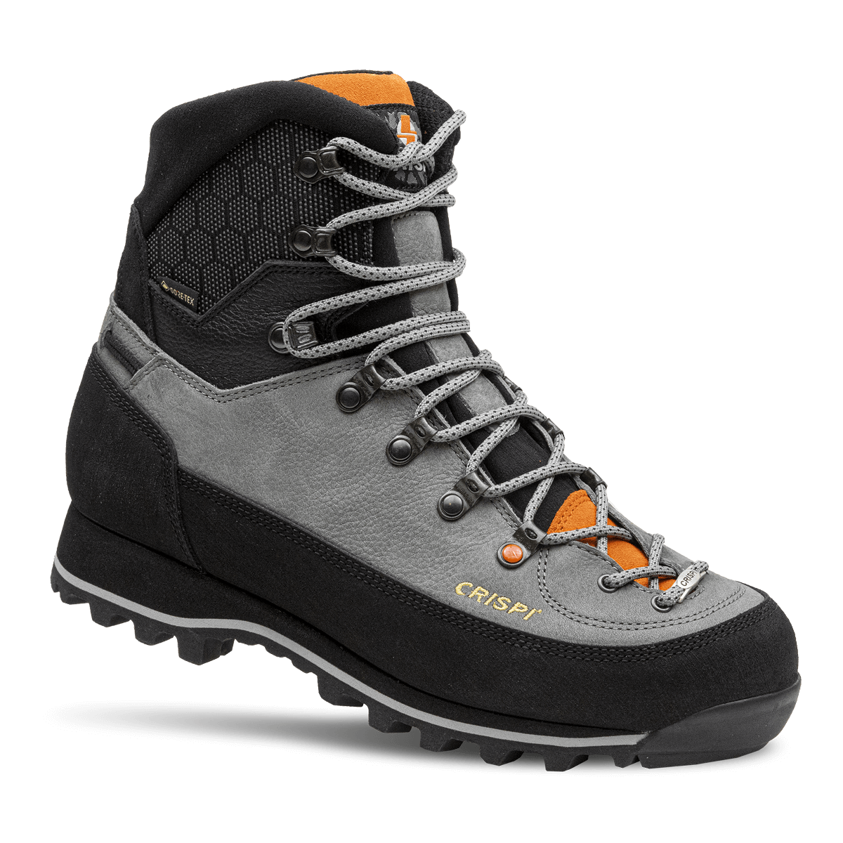 Crispi Lapponia III hunting boot in grey, outside profile