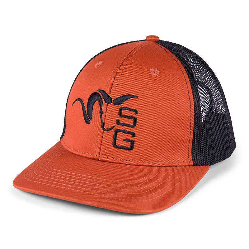 Stone Glacier Centered Ram Trucker, Burnt Orange front view