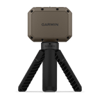 Rear view of the Garmin Xero C1 Pro chronograph on its tripod
