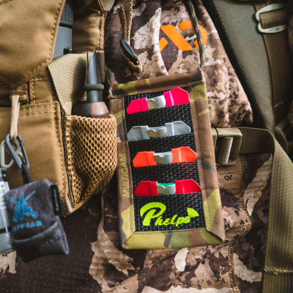 Phelps PDO organiser carried on a bino harness in the field