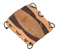 Ragim Traditional Leather Armguard, tan and brown leather