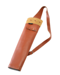 Ragim Leather Back Quiver, 20 inch tan leather