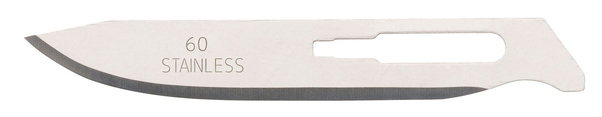 Single Browning #60 stainless steel scalpel blade