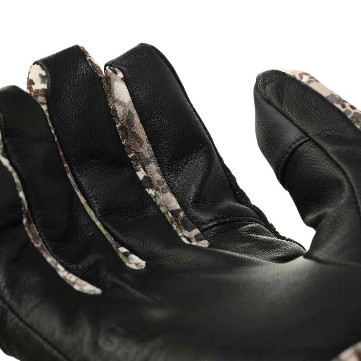 Close-up of the leather fingers of the Badlands Convection Glove