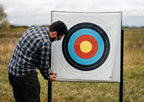 Archer adjusting the RangeDog PLUS outdoor stand