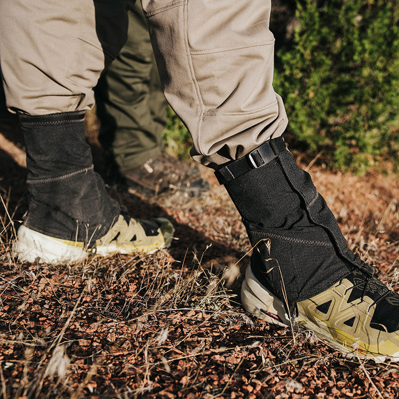 Stone Glacier Reflex Gaiters, worn over trail shoes