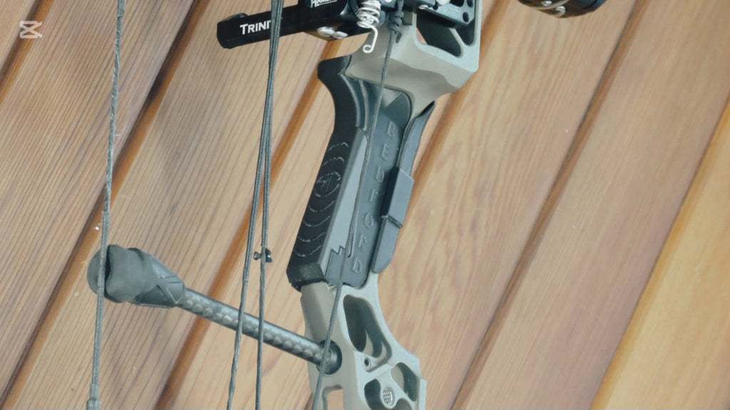 Bedford Archery adjustable Mathews grip installed on a Mathews riser