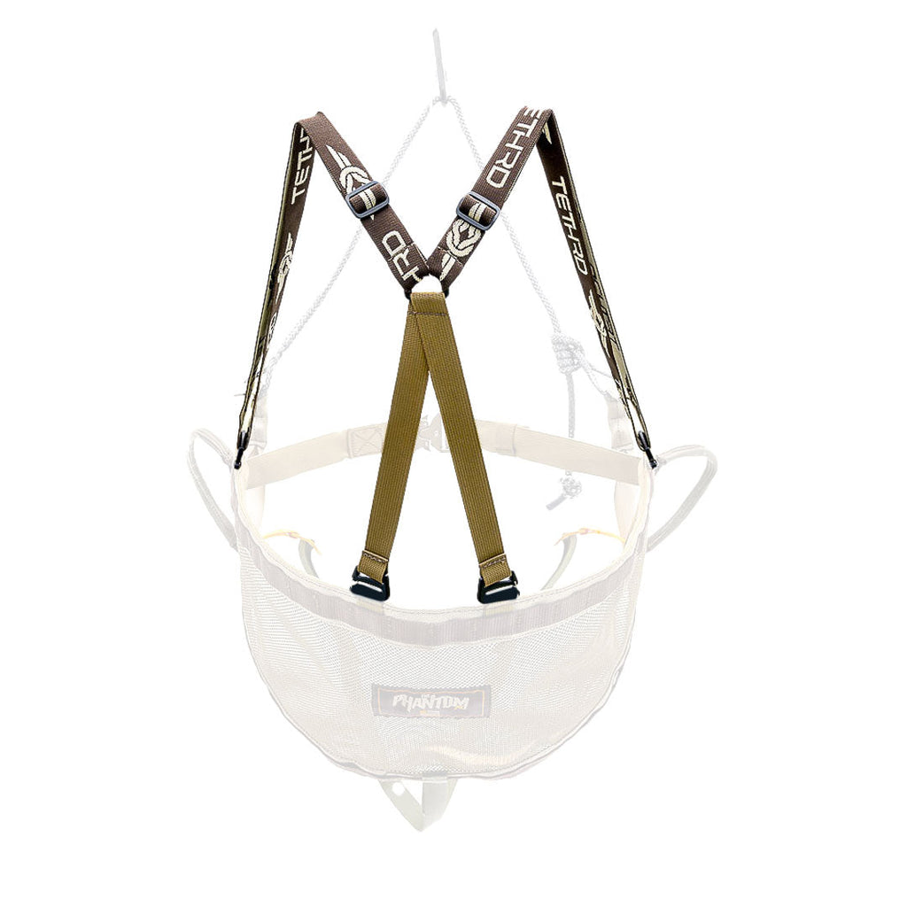 Tethrd Suspender Kit attached to a saddle