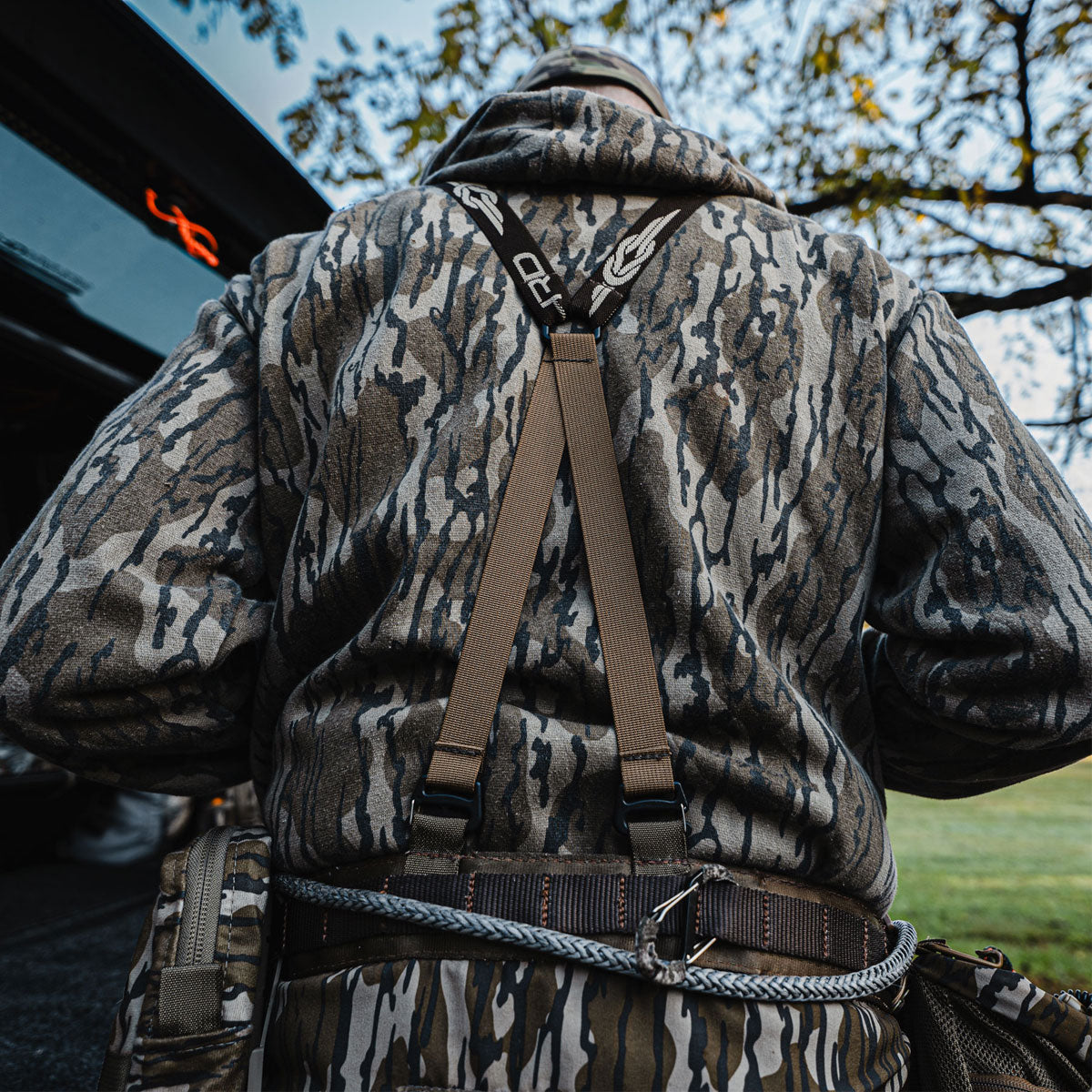 Tethrd Suspender Kit worn in the field