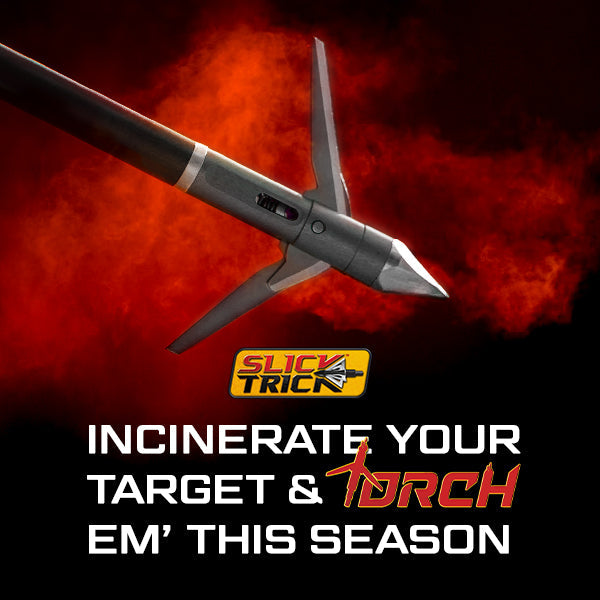 Slick Trick Torch, expandable broadhead on arrow