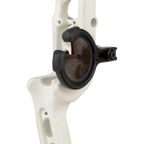 Trophy Ridge Quick Shot Whisker Biscuit rest mounted on a compound bow riser