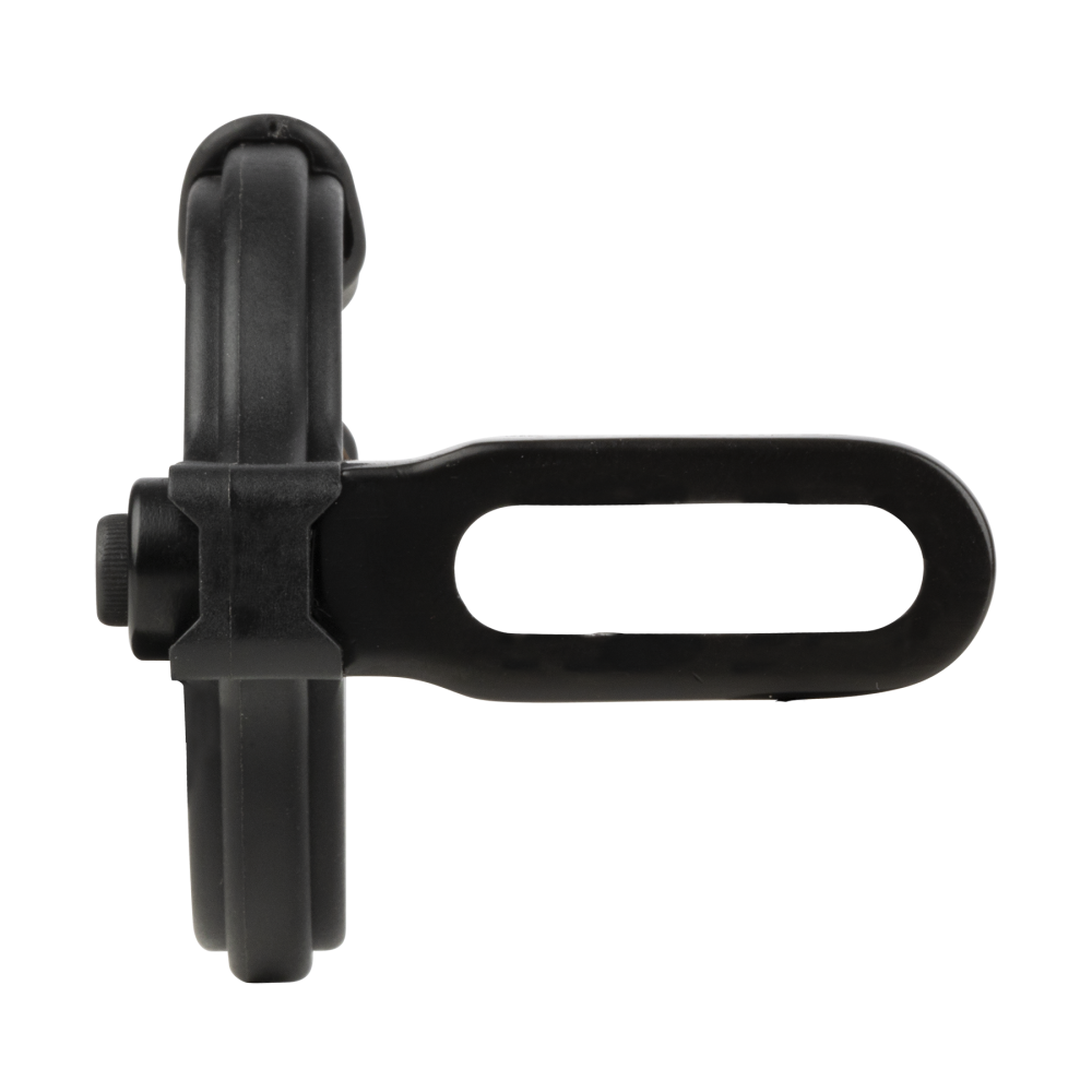 Trophy Ridge Quick Shot Whisker Biscuit rest seen from the mounting-bracket side