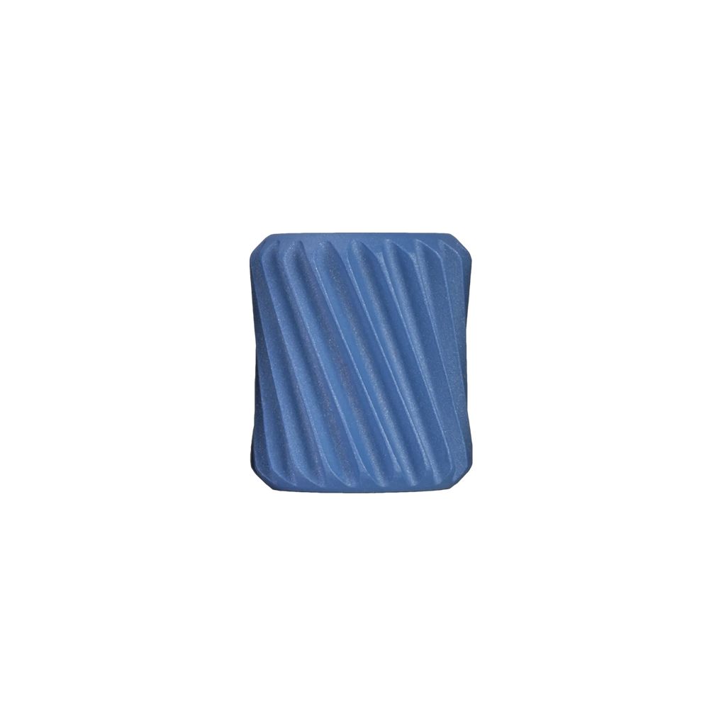Ultraview UV Contour Knob in blue with spiral grooves
