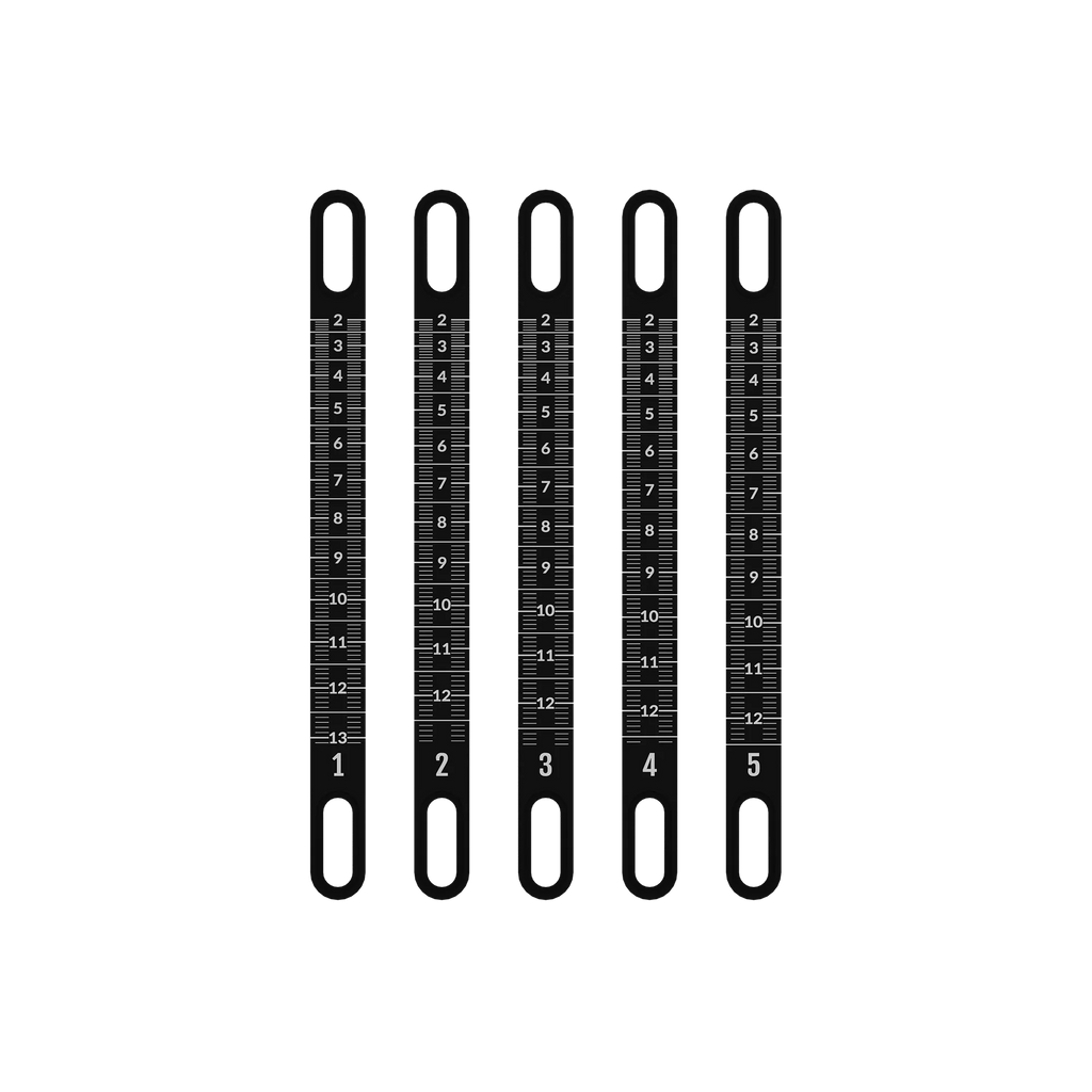 UV Slider 2 Metal Sight Tapes - range #1 to #5