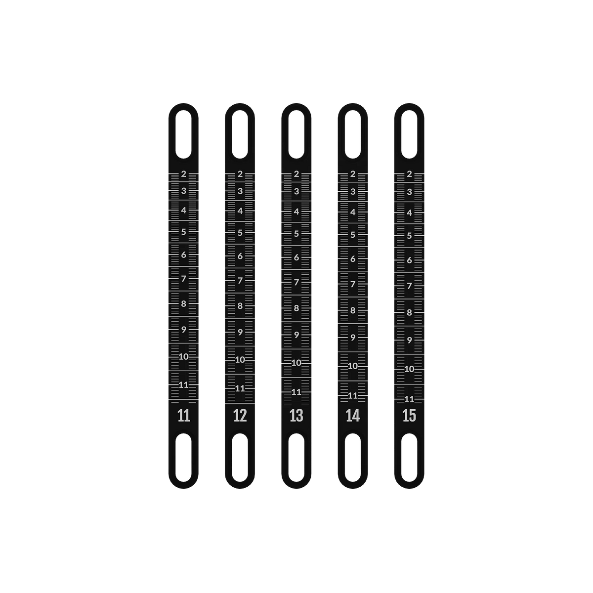 UV Slider 2 Metal Sight Tapes - range #11 to #15