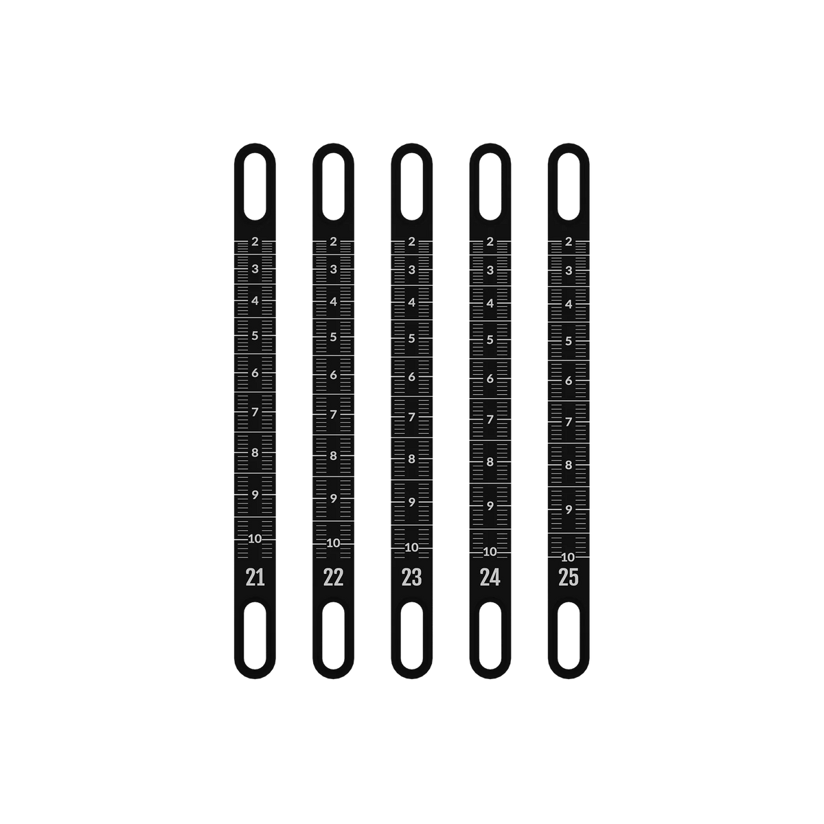 UV Slider 2 Metal Sight Tapes - range #21 to #25