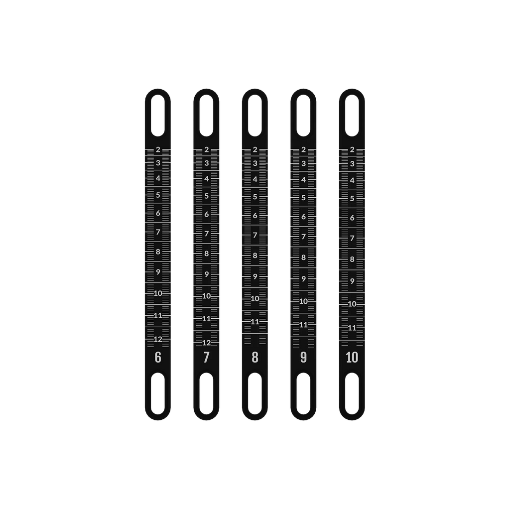 UV Slider 2 Metal Sight Tapes - range #6 to #10