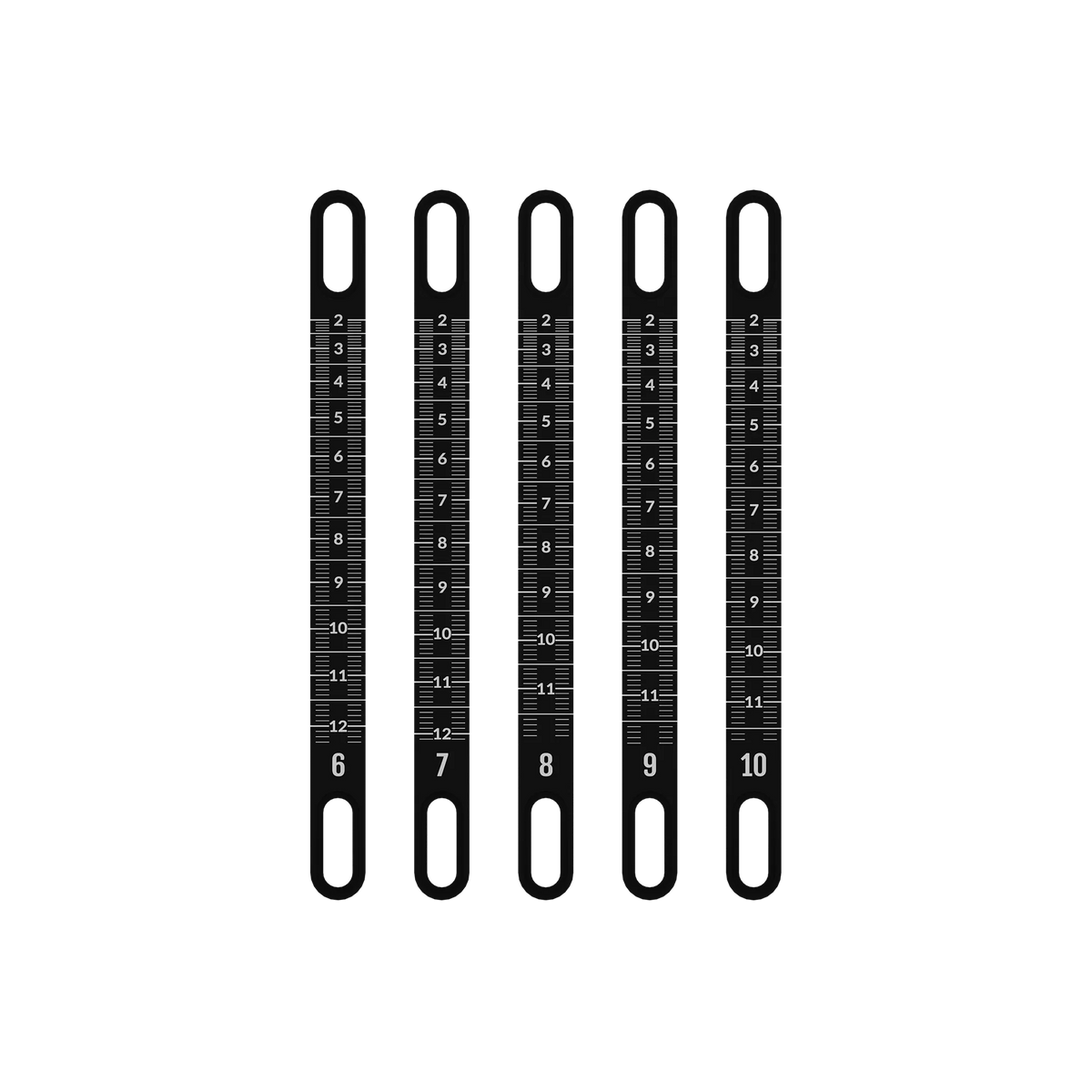 UV Slider 2 Metal Sight Tapes - range #6 to #10