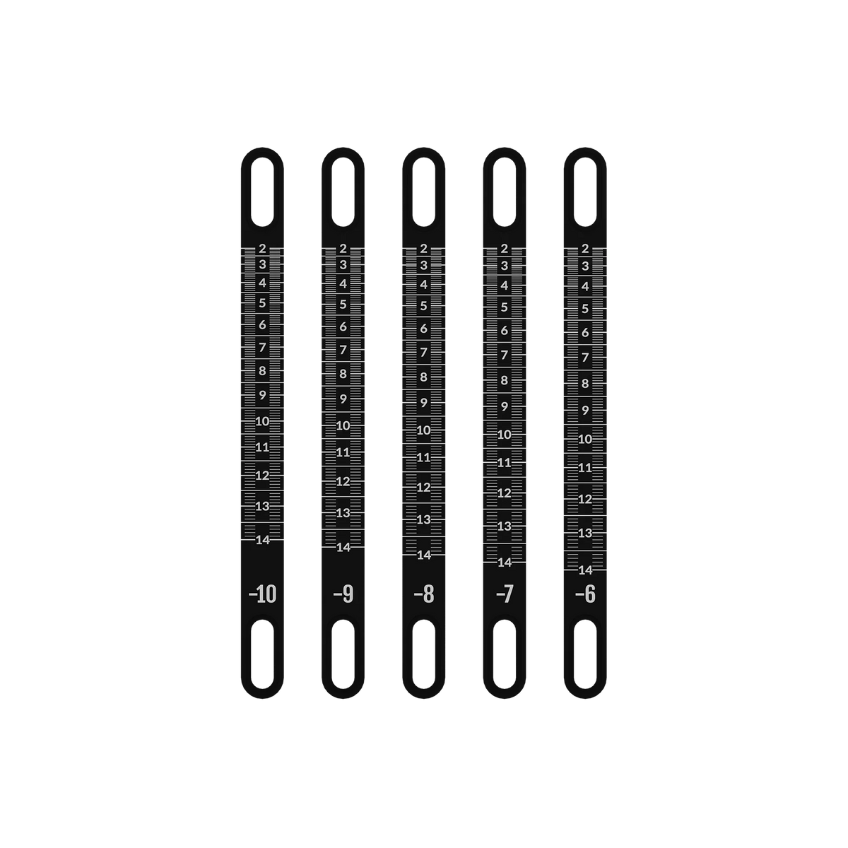 UV Slider 2 Metal Sight Tapes - range #-10 to #-6